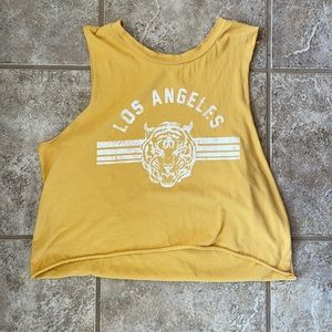 Los Angeles Cropped Muscle Tank
